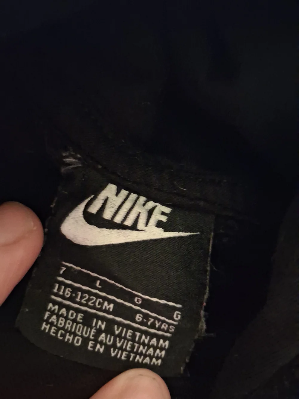Nike Black Crewneck Hoodie with White Swoosh